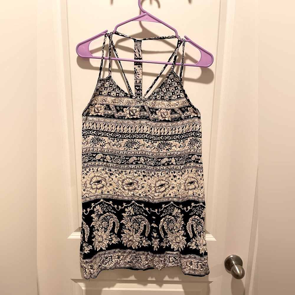 Angie short dress with cute print and straps